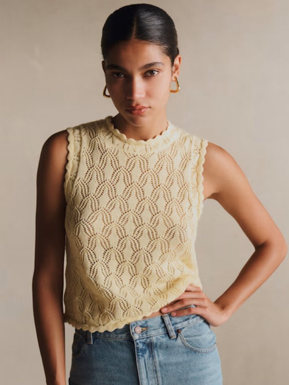 NWOT Sezane Mathilda Top in Madeleine